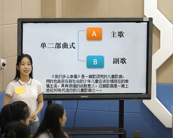 學(xué)生上臺(tái)展示預(yù)習(xí)成果