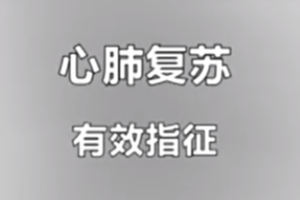 紅十字救護(hù)員培訓(xùn)課程：<em>心肺</em><em>復(fù)蘇</em>-有效指征