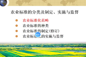 <em>微</em><em>課</em>：<em>作物</em><em>生產</em><em>與</em><em>經營管理</em><em>專業</em>《農業標準化》